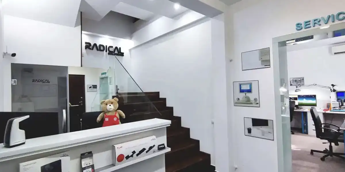 Contact Radical Solutions — atelier service MacBook București, Sector 1, Aristotel Pappia 40